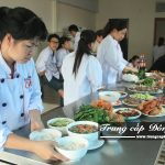Buổi học lớp Trung cấp Nấu ăn trường Trung cấp Đông Đô